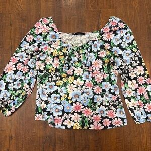 Eclair Floral Long Sleeve Blouse – Romantic Cottagecore Style